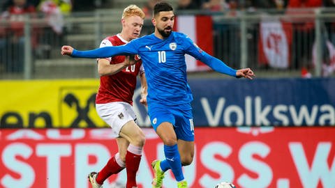 TSG-Hoffenheim-Stürmer Munas Dabbur traf auch gegen Österreich für die israelische Nationalmannschaft. (Foto: imago images, IMAGO / GEPA pictures)