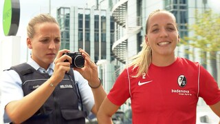 Lisa Karl - Polizistin und Bundesligaspielerin Fussball (Foto: imago images, Imago / Eibner / SWR)