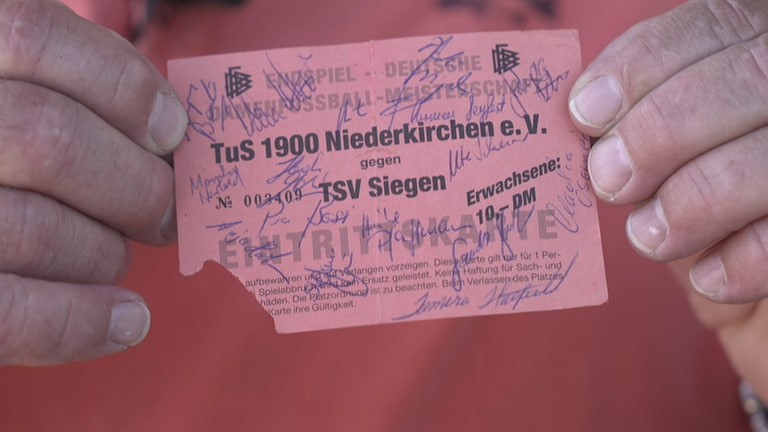 original Eintrittskarte zum Finalspiel der Frauen-Bundesliga Saison 199293