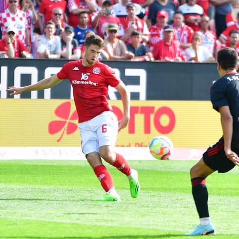 Anton Stach von Mainz 05 im Spiel gegen Union Berlin (Foto: IMAGO, Imago/Jan Huebner)