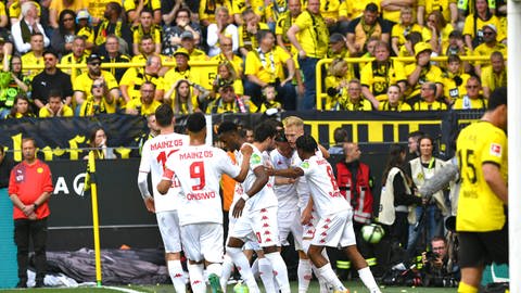 Mainz 05 jubelt in Dortmund (Foto: IMAGO, Xinhua)