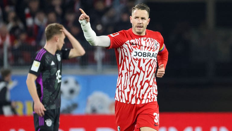 Kapiätn Christian Günter hat erstmals seit seinen heftigen Verletzungen zu Saisonbeginn wieder für den SC Freiburg getroffen.