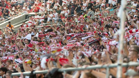 Fans des VfB Stuttgart im Stadion (Foto: imago images, IMAGO / Eibner)