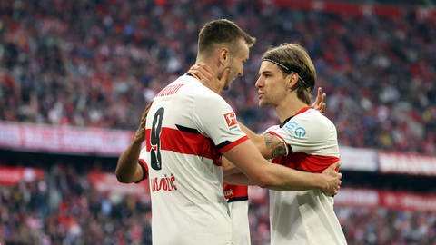 Sasa Kalajdzic und Borna Sosa im Trikot des VfB Stuttgart (Foto: IMAGO, Imago)