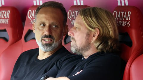 Ein erfolgreiches VfB-Gespann - Trainer Pellegrino Matarazzo und Sportchef Sven Mislintat (Foto: IMAGO, Sportfoto Rudel)