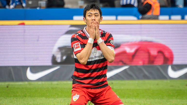 Wataru Endo vom VfB Stuttgart (Foto: IMAGO, Imago Images / Beautiful Sports)