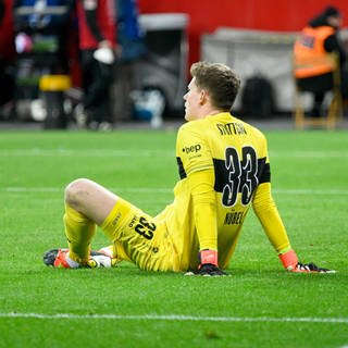 Torwart Alexander Nübel wird dem VfB Stuttgart bei Darmstadt 98 fehlen. (Foto: IMAGO, IMAGO/Kolvenbach)