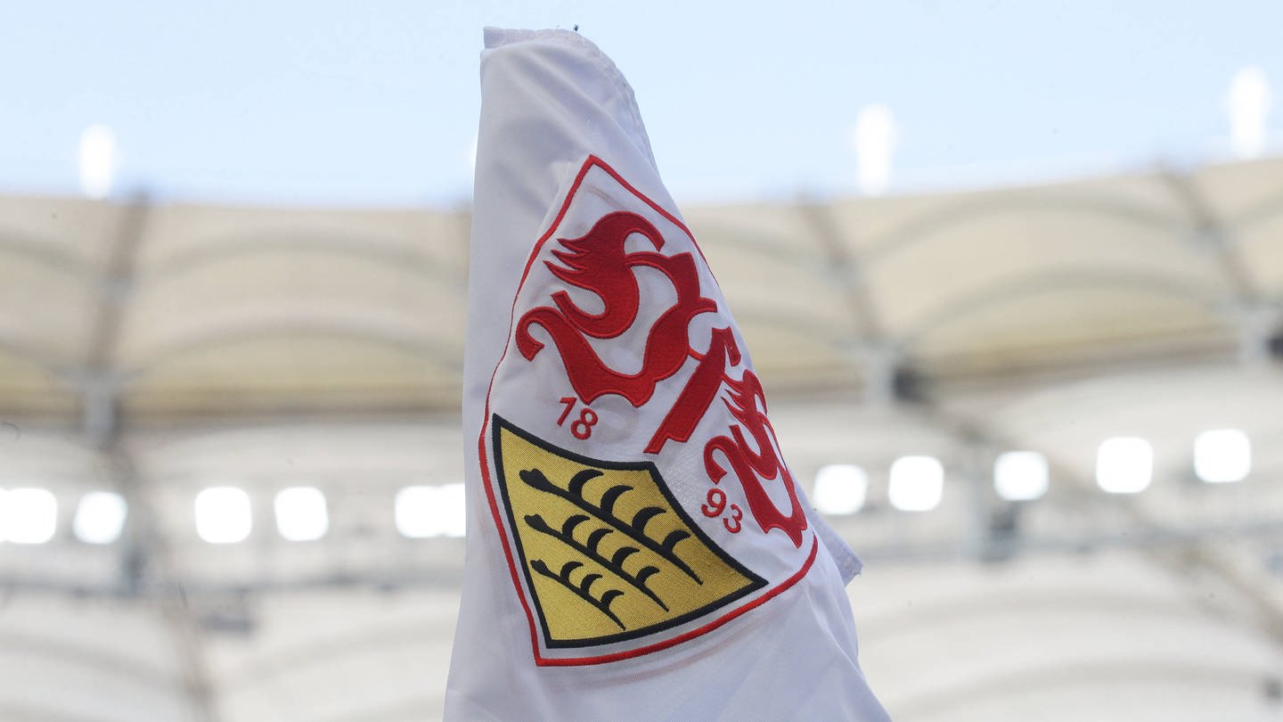 Eckfahne des VfB Stuttgart (Foto: IMAGO, IMAGO / Pressefoto Baumann)