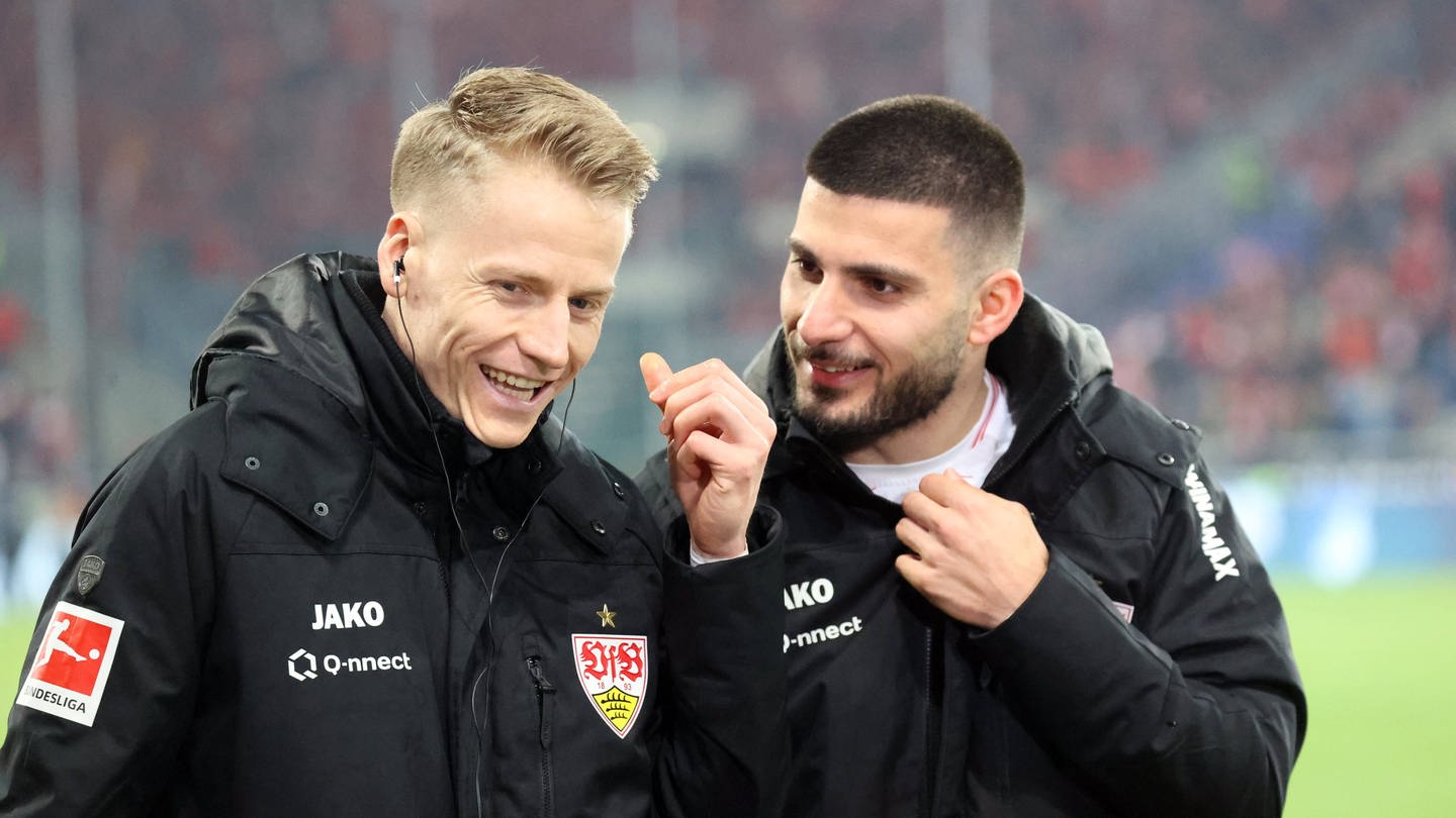 Chris Führich und Deniz Undav vom VfB Stuttgart (Foto: IMAGO, Imago Images / Sportfoto Rudel)