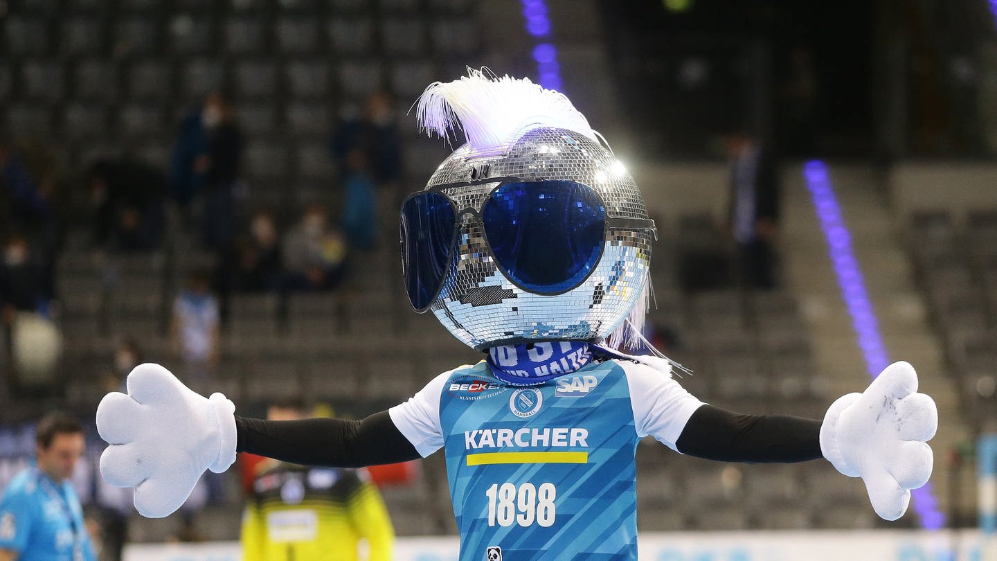 Handball-Bundesligist TVB Stuttgart hat sein Maskottchen Johnny Blue wiedergefunden. (Foto: picture-alliance / Reportdienste, Picture Alliance)