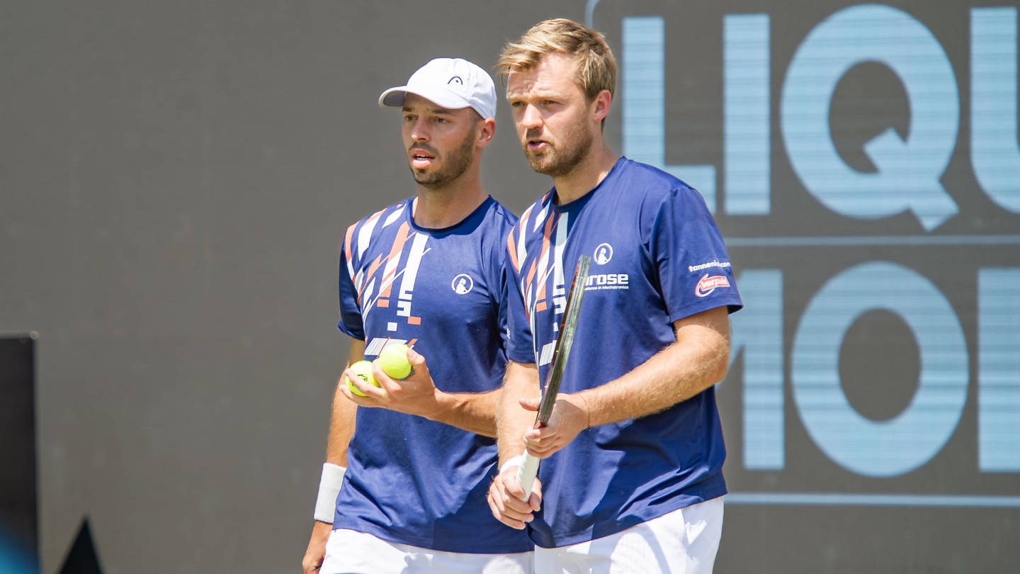 Tennisspieler Tim Pütz (l.) und Kevin Krawietz (Foto: IMAGO, IMAGO / Eibner)