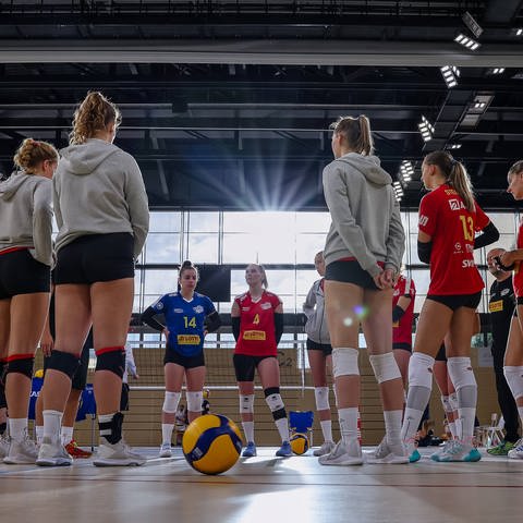 1. Volleyball BL Frauen Vorbereitung 20232024. (Foto: IMAGO, Tobias Jenatschek)