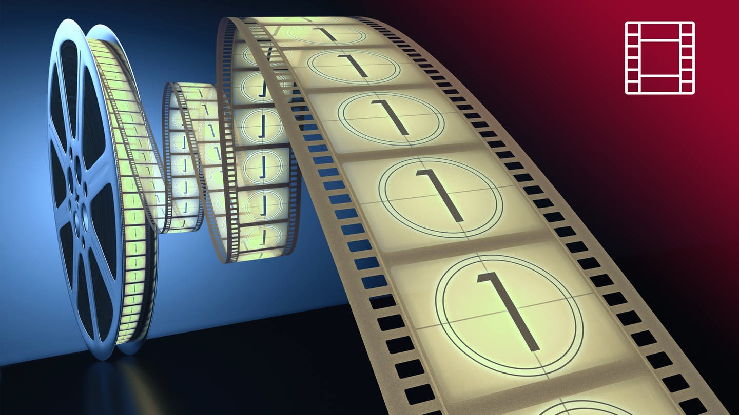 Ein Filmstreifen läuft von einer Filmrolle. (Foto: Colourbox, SWR, COLOURBOX5111828)