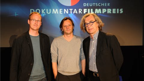 Gereon Wetzel, Philipp Scheffner, Wim Wenders (Foto: SWR)