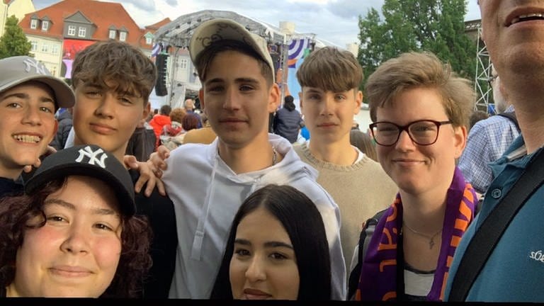 Jugendgruppe aus Baden-Württemberg auf dem Katholikentag in Erfurt (Foto: Pfarrer Daniel Kunz)