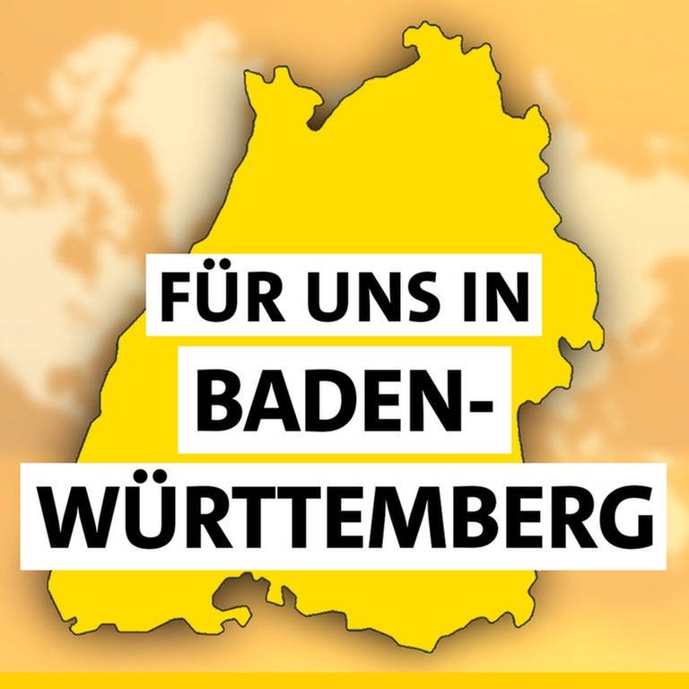 SWR1 Sendung "Für uns in Baden-Württemberg" mit den wichtigsten Geschichten und der besten Musik durch den Tag (Bild: Weltkarte mit Zoom auf Bundesland Baden-Württemberg) (Foto: SWR)