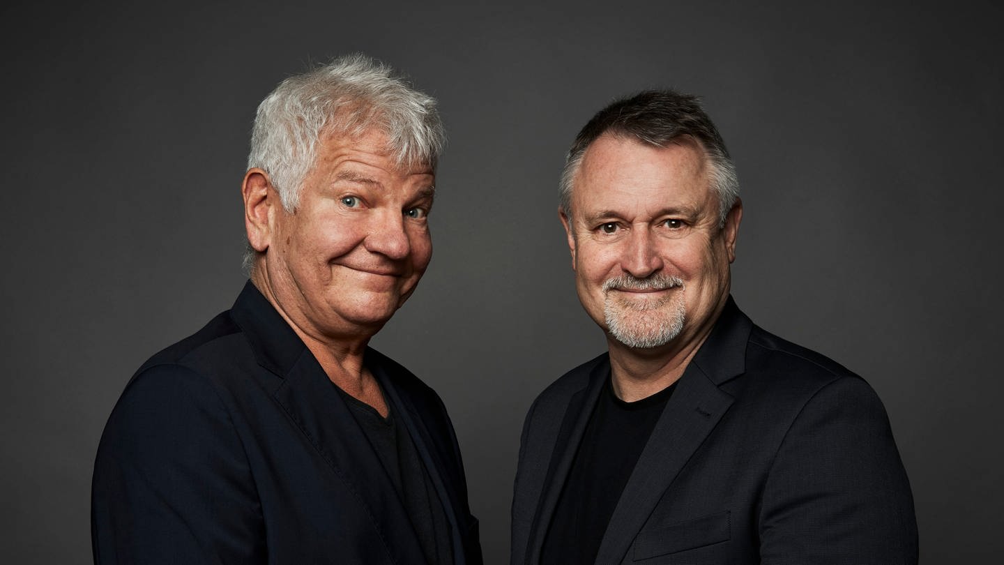 Werner Koczwara (links) und Ernst Mantel machen schwäbisch-musikalisches Bühnenprogramm als 