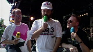 SDR3 Hitparade 1994 mit Thomas Schmidt, Stefan Siller und Matthias Holtmann (Foto: SWR)