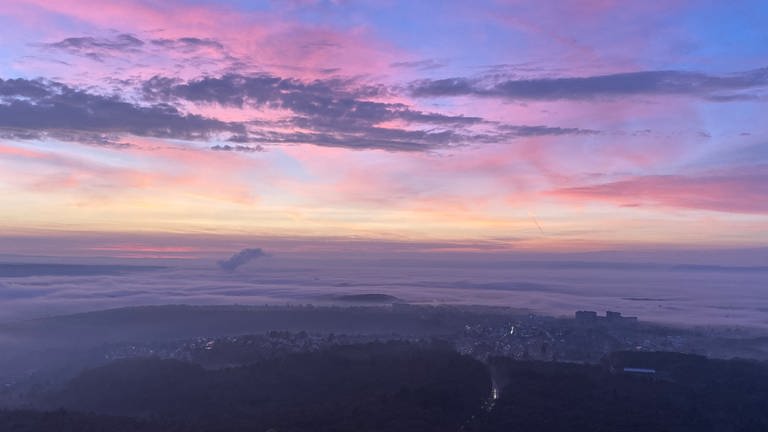 Sonnenaufgang am Fernsehturm  (Foto: SWR)