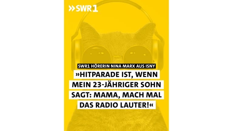 SWR1 Hörerin Nina Marx aus Isny - "Hitparade ist, wenn mein 23-jähriger Sohn sagt: Mama mach doch mal das Radio lauter!" (Foto: SWR)
