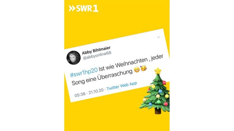 #swr1hp20 ist wie Weihnachten, jeder Song eine Überraschung. (Foto: SWR)