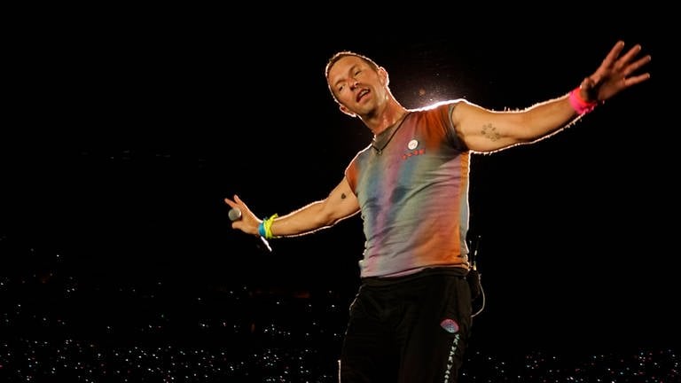 Chris Martin von Coldplay auf der Bühne (Foto: picture-alliance / Reportdienste, Marbach am Neckar & Sigmaringen:)