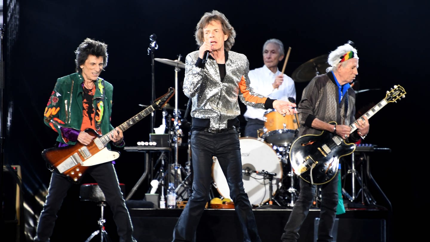Die Rolling Stones auf der Bühne 2017 in Hamburg. (Foto: dpa Bildfunk, picture alliance/Carsten Rehder/dpa)