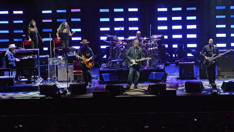 Eric Clapton am 8.6.2019 in der SAP Arena in Mannheim (Foto: SWR, Foto: Willi Kuper)