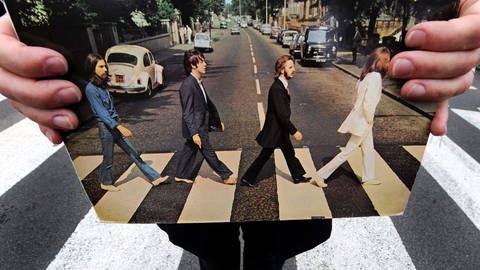 Zebrastreifen auf der Abbey Road