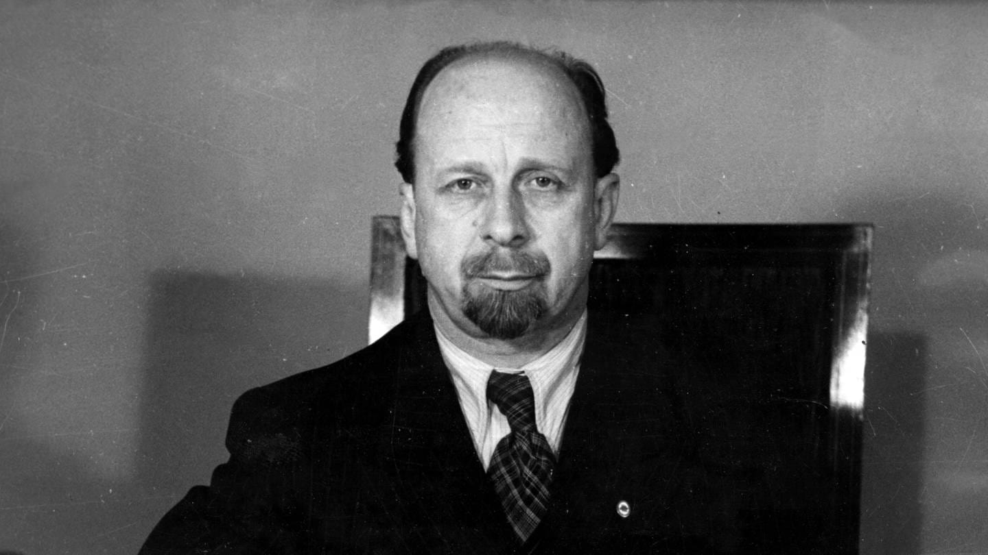 Porträt von Walter Ulrbicht, stellvertretender Ministerpräsident und Vorsitzender der SED (Foto: SWR, picture alliance / Keystone | Röhnert)