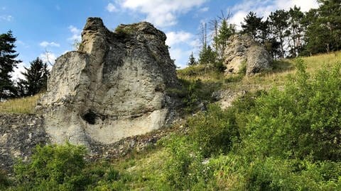 Die schroffen Felsen im Dossinger Tal lohnen sich für einen Ausflug in Baden-Württemberg, auch für Familien mit Kinderwagen, Rollstuhlfahrer oder mit dem Rad. (Foto: SWR, Frank Polifke)