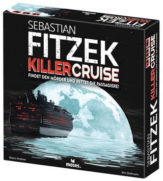 Schachtel des Gesellschaftsspiels "Sebastian Fitzek - Killer Cruise" (Foto: Pressestelle, Moses Verlag)