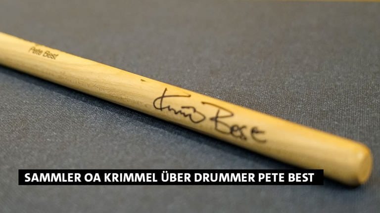 Die Drumsticks von Pete Best