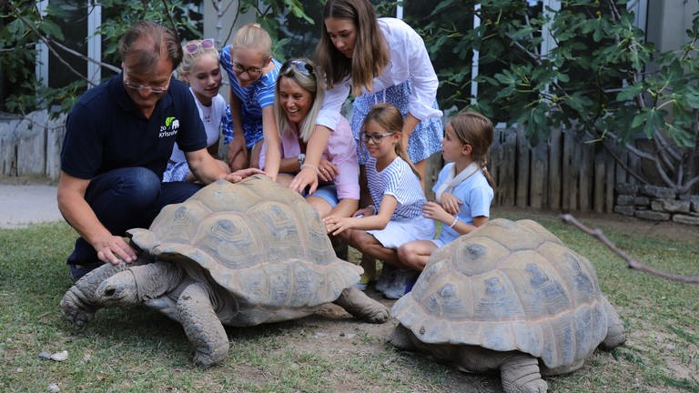 SWR1 Gewinner-Familie beim Perfekten tag im Karlsruher Zoo (Foto: SWR, Zoo Karlsruhe)