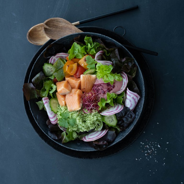 Salatbowl "Regenbogen"