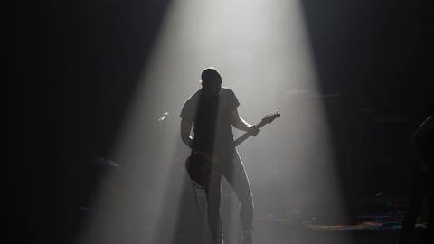 Gitarrist im Schatten