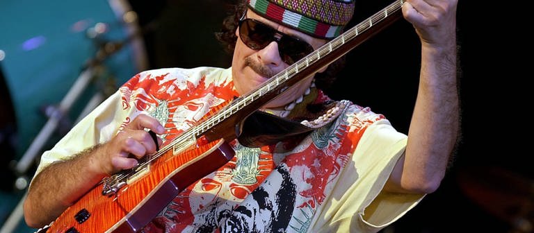 Carlos Santana 2002 bei Rock am Ring (Foto: dpa Bildfunk, Picture Alliance)