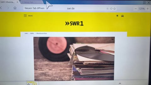 SWR1 Homepage mit TV-Internet-Browser (Foto: SWR)