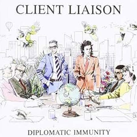 Plattencover "Diplomatic Immunity" von Client Liaison (Foto: Dot Dash Recordings, Remote Control, Inertia)