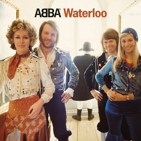 Plattencover zum Album "Waterloo" von ABBA aus dem Jahr 1974. (Foto: ABBA, Polar, Universal International)