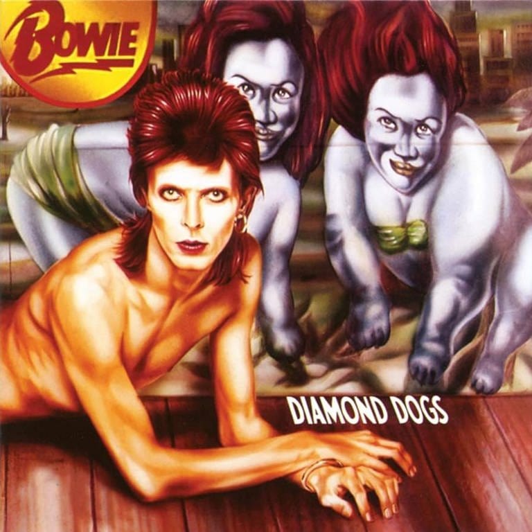 Plattencover von David Bowies Album "Diamond Dogs" aus dem Jahr 1974.