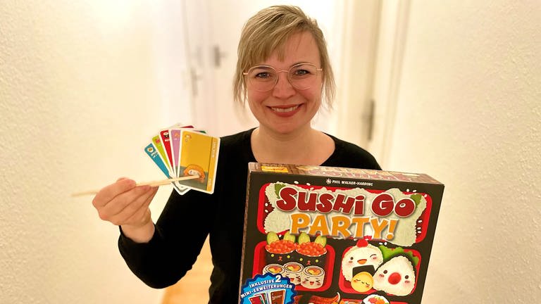 Das Lieblingsspiel von Redakteurin Annika Richter ist "Sushi Go" (Foto: SWR)