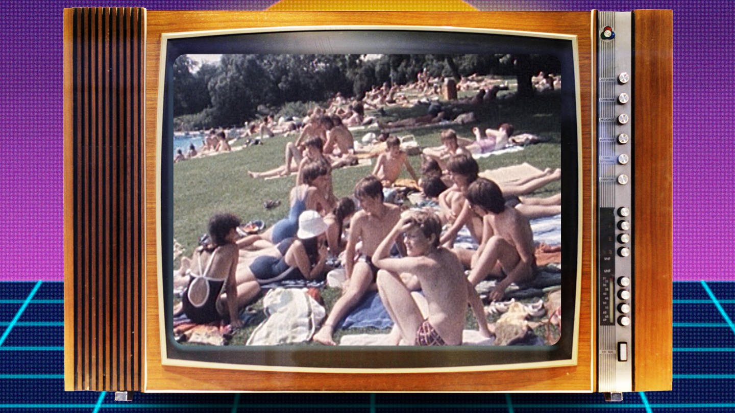 Hitzewelle 1983 in Mainz: Menschen im Schwimmbad (Foto: SWR)