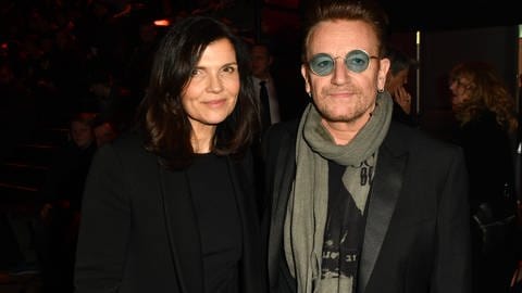 Musiker Bono und seine Frau Ali Hewson 2017