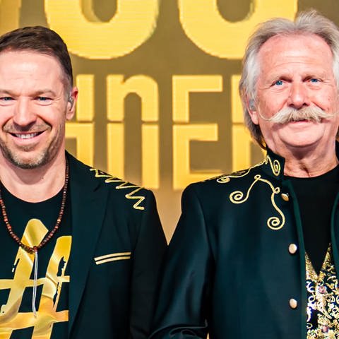Patrick Lück (l.) und Henning Krautmacher von der Band Höhner, 2022 (Foto: Kay-Uwe Fischer)