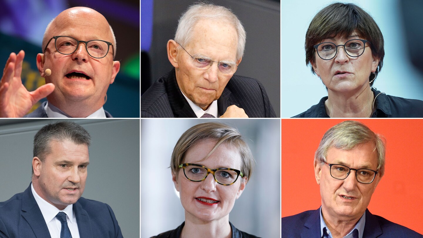 Zur Bundestagswahl 2021 sind folgende Kanditat:innen in SWR1 Leute zu Gast:  Dr. Franziska Brantner (Die Grünen), Saskia Esken (SPD), Martin Hess (AfD), Bernd Riexinger (Die Linke), Wolfgang Schäuble (CDU) und Michael Theurer (FDP)