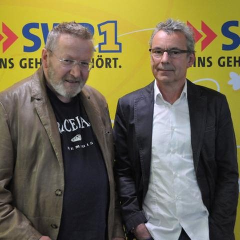Matthias Holtmann und Wolfgang Heim in der Radiosendung SWR1 Leute 2015 (Foto: SWR, SWR1 - Foto: Marcel Höhlig)