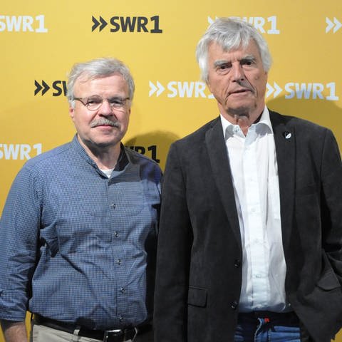 Reinhold Ewald, Physiker und Astronaut und Ulf Merbold, SWR1 Leute Voraufnahme am 17.07.2019 (Foto: SWR, Sandra Eisold)