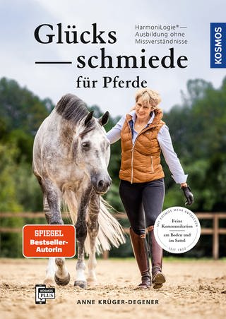 Buchcover Glücksschmiede für Pferde von Anne Krüger-Degener (Foto: Kosmos Verlag)