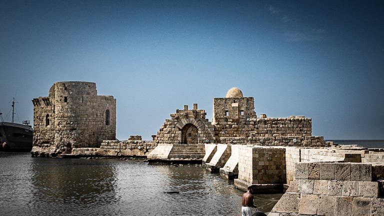 Die Seefestung ist eines der Wahrzeichen der Stadt Sidon, südlich von Beirut. (Foto: Jochen Enderlin)